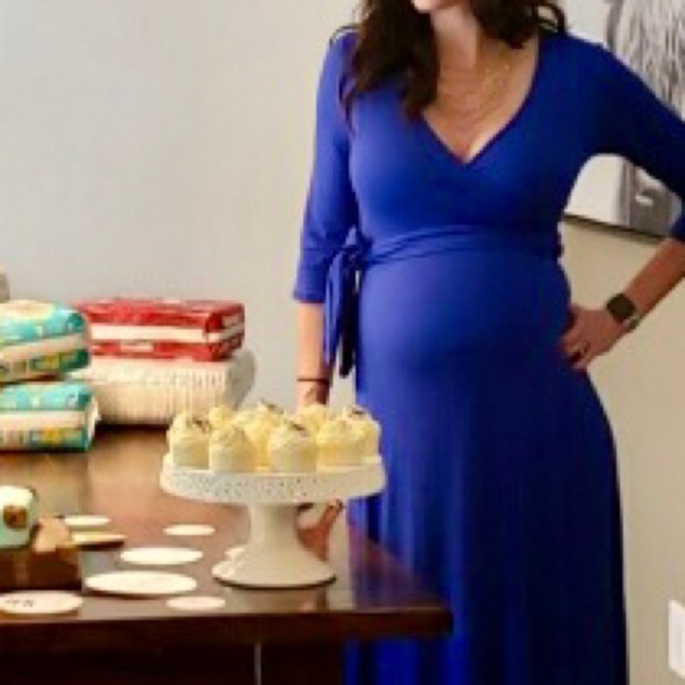 Mother Bee Maternity Floor Length Dress